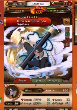 6 Stars Third Hokage - Hiruzen Sarutobi  Naruto Shippuden: Ultimate Ninja  Blazing 